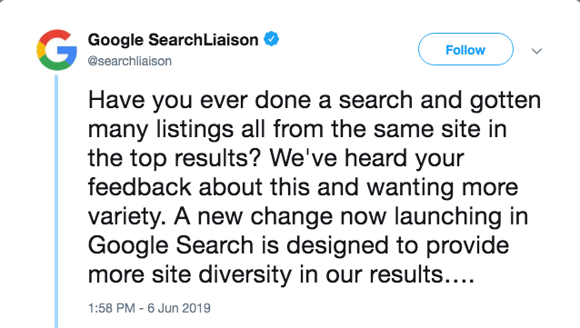 Google Diversity Update